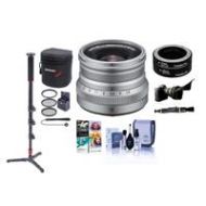 Adorama Fujifilm XF 16mm f/2.8 R WR X Mount Lens, Silver With Premium Accessory Bundle 16611681 B