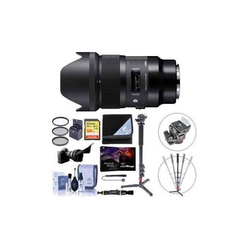  Adorama Sigma 35mm f/1.4 DG HSM ART Lens for Leicac L-Mount With Pro Accessory Bundle 340969 BM