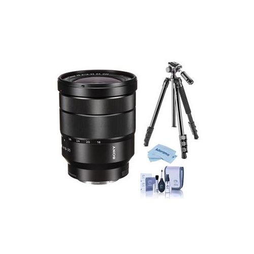  Adorama Sony Vario-Tessar T FE 16-35mm F4 ZA OSS EMount Lens W/Vanguard Pro 264AT Tripod SEL1635Z T