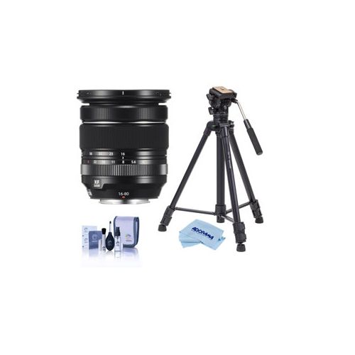  Adorama Fujifilm XF 16-80mm F4.0 R OIS WR Lens W/Slik Sprint Pro III BH Travel Tripod 16635613 T