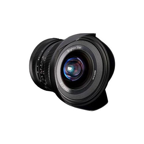  Adorama Brightin Star 12mm F2.0 APS-C Large Aperture Manual Focus Lens for Sony E, Black BS1220EBLK