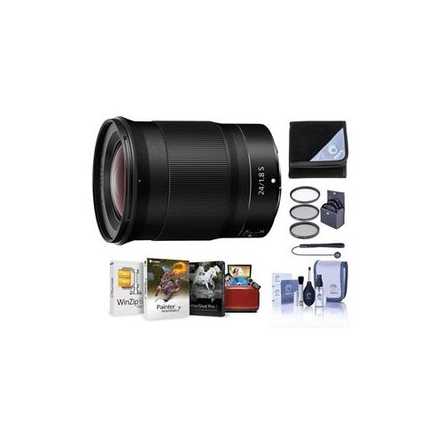  Adorama Nikon NIKKOR Z 24mm f/1.8 S Lens for Z Series Mirrorless Cameras W/Free ACC KIT 20080 AM