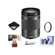 Adorama Canon EF-M 18-150mm f/3.5-6.3 IS STM Lens -Black w/Free Accessory Bundle (Mac) 1375C002 AM