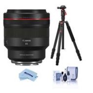 Adorama Canon RF 85mm f/1.2 L USM DS Lens with Tripod Bundle 3450C002 T