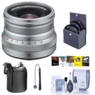 Adorama Fujifilm XF 16mm f/2.8 R WR X Mount Lens Silver With Free PC Accessory Bundle 16611681 A