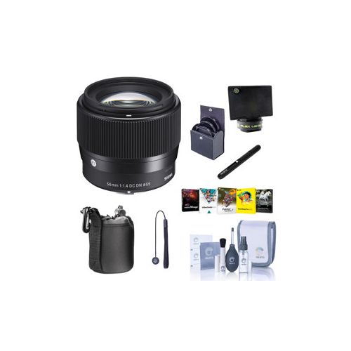  Adorama Sigma 56mm f/1.4 DC DN Contemporary Lens for Micro Four Thirds W/FREE Pc ACC Kit 351963 A