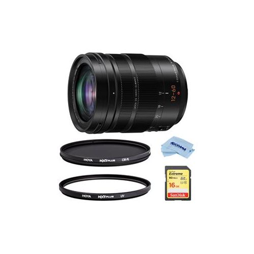  Adorama Panasonic Lumix G Leica DG Vario-Elmarit 12-60mm F/2.8-4 OIS Lens W /Filter Kit H-ES12060 F