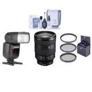 Adorama Sony FE 24-105mm f/4 G OSS E-Mount Lens With Zoom Li-on X R2 TTL Flash Kit SEL24105G/2 FL