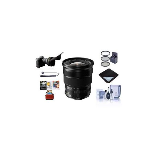  Adorama Fujifilm XF 10-24mm (15-36mm) F4.0 OIS Lens Black with Free Mac Accessory Bundle 16412188 AM