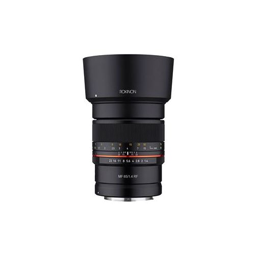  Adorama Rokinon 85mm F1.4 UMC, Manual Focus Lens for Canon EOS RF RF85-C