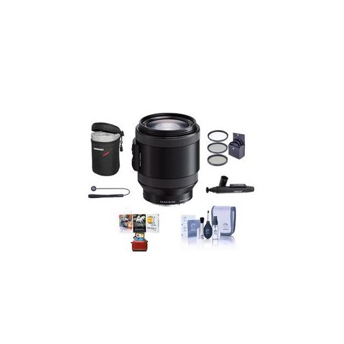  Adorama Sony E PZ 18-200mm F3.5-6.3 OS E-Mount Lens, Black w/Accessory Bundle SELP18200 AM