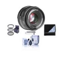 Adorama Meike 35mm f/1.4 Lens for Canon EF-M, Black With Free Accessory Bundle 20900004 A