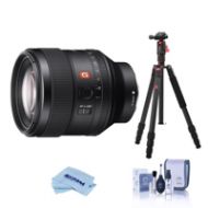 Adorama Sony FE 85mm F1.4 GM(G Master)E-Mount Lens W/Vanguard VEO 2 235CB C Fiber Tripod SEL85F14GM T