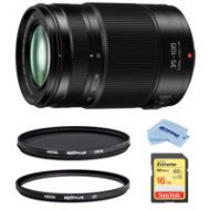 Adorama Panasonic Lumix G X Vario 35-100mm f/2.8 II OIS Lens W/Hoya 58mm UV/CPL Filters H-HSA35100 F