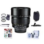 Adorama Mitakon Zhongyi 85mm f/1.2 Lens f/Sony E Nex Manual Focus w/Free Acc Bundle MTK85MF12SE A