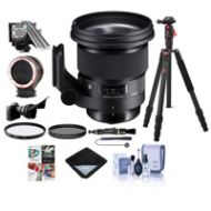 Adorama Sigma 105mm f/1.4 DG ART HSM Lens for Sony E-mount Cameras W/Pro Acc Bundle 259965 B