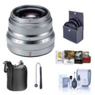 Adorama Fujifilm XF 35mm F/2 R WR Lens, Silver With Free Mac Accessory Bundle 16481880 AM