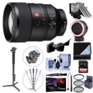 Adorama Sony FE 135mm F1.8 GM(G Master) Full Frame E-Mount Lens With Pro Accessory Kit SEL135F18GM B