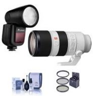 Adorama Sony FE 70-200mm f/2.8 GM(G Master)OSS E-Mount Lens W/Zoom Li-on X R2 TTL Flash SEL70200GM FL