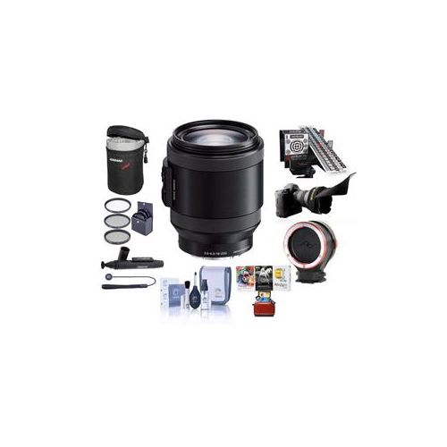  Adorama Sony PZ 18-200mm F3.5-6.3 OS Alpha Emt NEX Lens Black w/Mac Pro Accessory Bundle SELP18200 BM