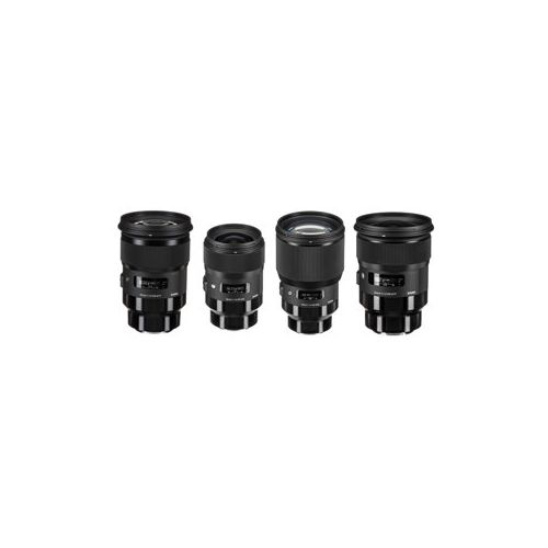  Adorama Sigma 4 Lens Bundle 24mmf1.4mm 35f/1.4 /50mmf/1.4 /85mmf/1.4 ART Lens For Sony E 340965 50 85 24 SE