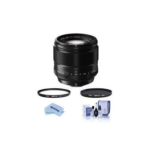  Adorama Fujifilm XF 56mm (85mm) F/1.2 Lens W/Hoya 62mm HMC UV / CPL Filter 16418649 F