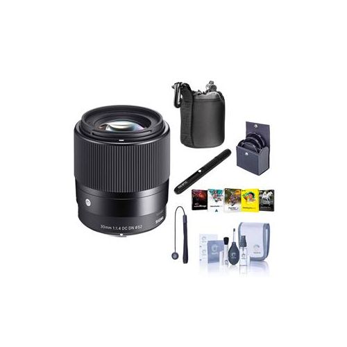  Adorama Sigma 30mm f/1.4 DC DN Contemp Lens for Canon EF-M mount Cameras W/Free ACC KIT 302971 A