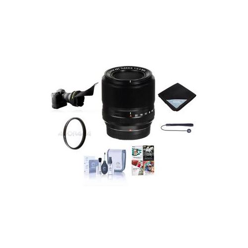  Adorama Fujifilm XF 60mm (90mm) F/2.4 Macro Lens with Accessory Kit 16240767 NK