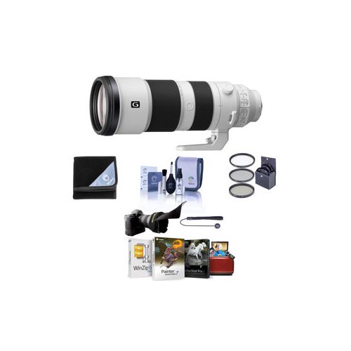  Adorama Sony FE 200-600mm f/5.6-6.3 G OSS E-Mount Lens - With Free Mac Accessory Bundle SEL200600G AM