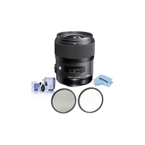  Adorama Sigma 35mm f/1.4 DG HSM ART Lens for Leica L-Mount - With Haida Filter Kit 340969 F