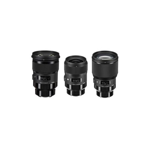  Adorama Sigma 3 Lens Bundle 35mm f/1.4 /50mm f/1.4 /85mm f/1.4 DG HSM ART Lens For Sony 340965 50 85 SO