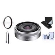 Adorama Sony E 16mm F/2.8 E-mount Camera Lens, Bundle with Accessory Kit SEL16F28 B