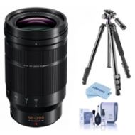 Adorama Panasonic Lumix G Leica DG Elmarit 50-200mm F/2.8-4 Power OIS Lens With Tripod H-ES50200 T