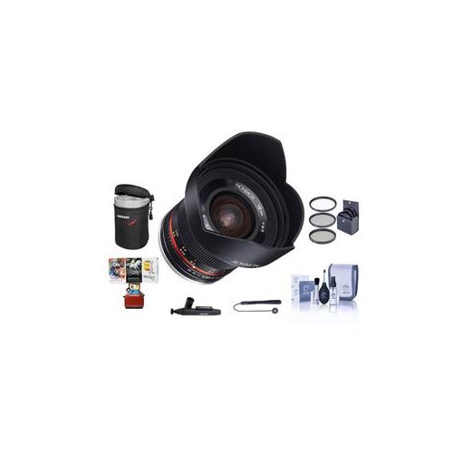  Adorama Rokinon 12mm f/2.0 NCS CS Lens for Sony Mirrorless Cameras W/Free Mac Acc Bundle RK12M-E MA