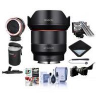 Adorama Rokinon 14mm F2.8 AF WA Full Frame AF Lens for Sony E Mount W/PREMIUM Acc Bundle IO14AF-E B