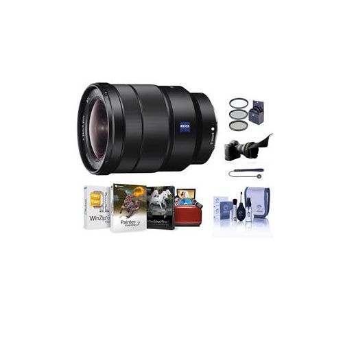  Adorama Sony Vario-Tessar T* FE 16-35mm F4 ZA OSS E-Mount Lens with Mac Accessory Bundle SEL1635Z AM