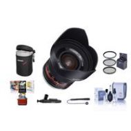 Adorama Rokinon 12mm f/2.0 NCS CS Lens for Fuji Mirrorless Cameras W/Free MAC Acc Bundle RK12M-FX MA