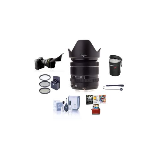  Adorama Fujifilm XF 18-55mm (27.4-83.8mm) F2.8-4 R LM OIS Lens with Mac Accessory Bundle 16276479 AM