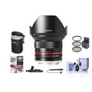 Adorama Rokinon 12mm f/2.0 NCS Lens for Micro Four Thirds Camera W/Free PC Acc Bundle RK12M-MFT A