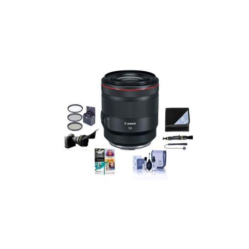  Adorama Canon RF 50mm f/1.2 L USM Lens with Free Basic Accessory Bundle (PC) 2959C002 A