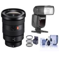 Adorama Sony FE 16-35mm f/2.8 GM(G Master)E-Mount Lens W/ Zoom Li-on X R2 TTL Flash Kit SEL1635GM FL