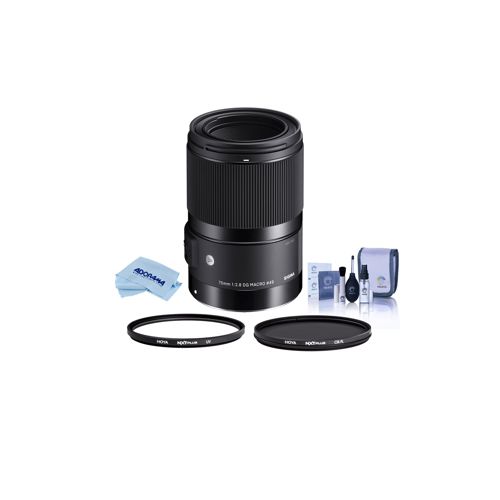  Adorama Sigma 70mm f/2.8 DG ART Macro Lens for F/Sony E - With Hoya 49mm Filter Kit 271965 F