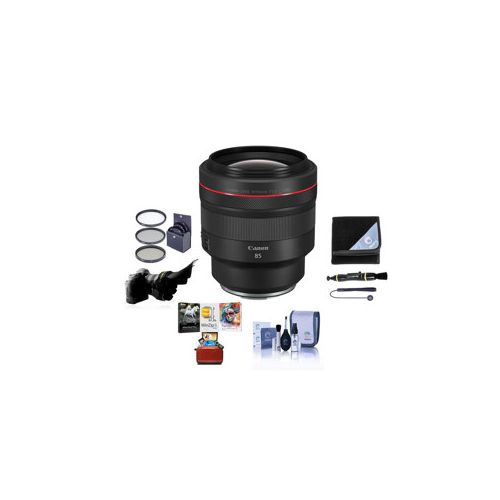  Adorama Canon RF 85mm f/1.2 L USM Lens with Free Basic Accessory Bundle (Mac) 3447C002 AM