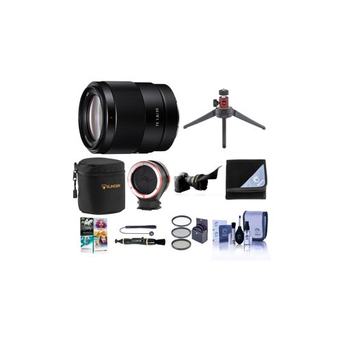  Adorama Sony FE 35mm f/1.8 E-Mount Full Frame Lens - With Premium Accessory Bundle SEL35F18F B