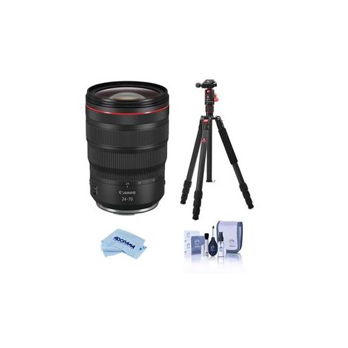  Adorama Canon RF 24-70mm f/2.8 L IS USM Lens with Tripod Bundle 3680C002 T