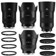 Adorama Zeiss 18mm f/2.8 W/25mm f/2.0 W/85mm f/1.8 W/135mm f2.8 Lenses W/Filter Bundle 2136-691 2585135