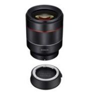 Adorama Rokinon AF 50mm f/1.4-16 FE Lens for Sony E-Mount With Rokinon Lens station IO50AF-E L