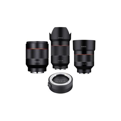  Adorama Rokinon 35mm f/1.4 / 50mm f/1.4 / 85mm f/1.4 Auto Focus Lenses / Lens Station IO3514-E LS