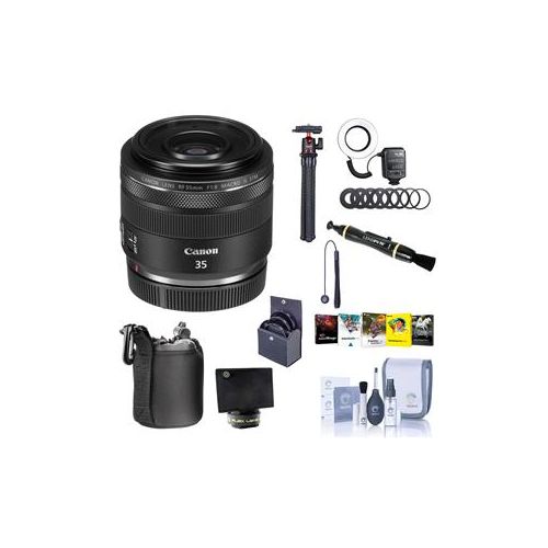  Adorama Canon RF 35mm f/1.8 Macro IS STM Lens with Premium Accessory Bundle 2973C002 B