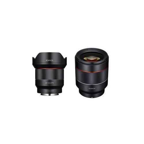  Adorama Rokinon 14mm F2.8 AF WA Full Frame AF Lens /50mm f/1.4-16 FE Lens Sony E Mount IO14AF-E IO50AF-E